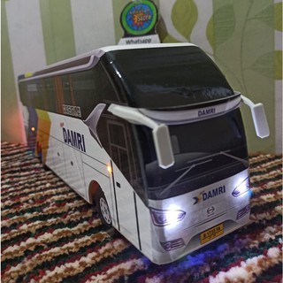 miniatur bus bis SR2 DAMRI plus lampu