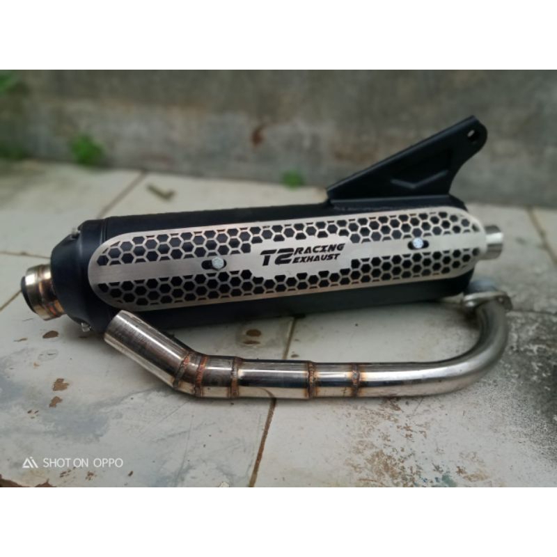 knalpot standar racing mio sporty/smail/soul/fino karbu