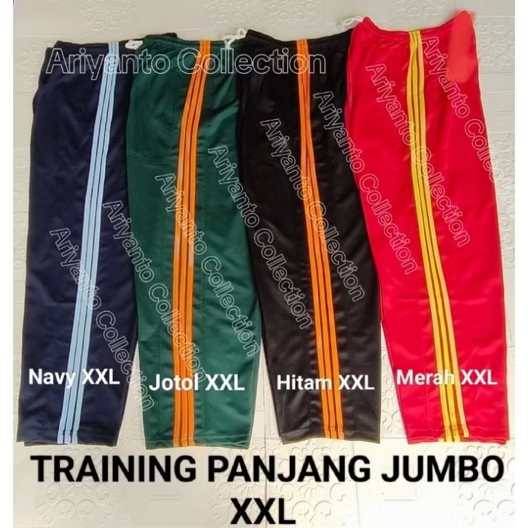 Training Panjang Dewasa Jumbo XXL / Celana Training Pria Wanita Jumbo XXL