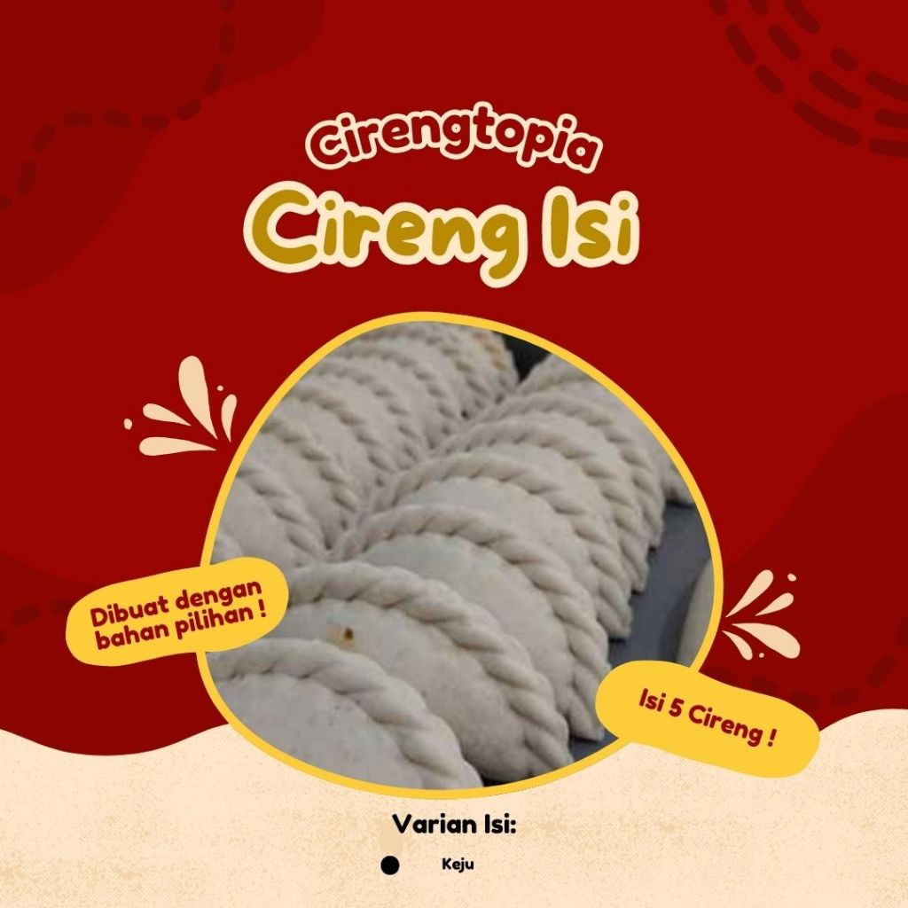 

[CIRENGTOPIA] Cireng isi Keju Lumer 5 Pcs