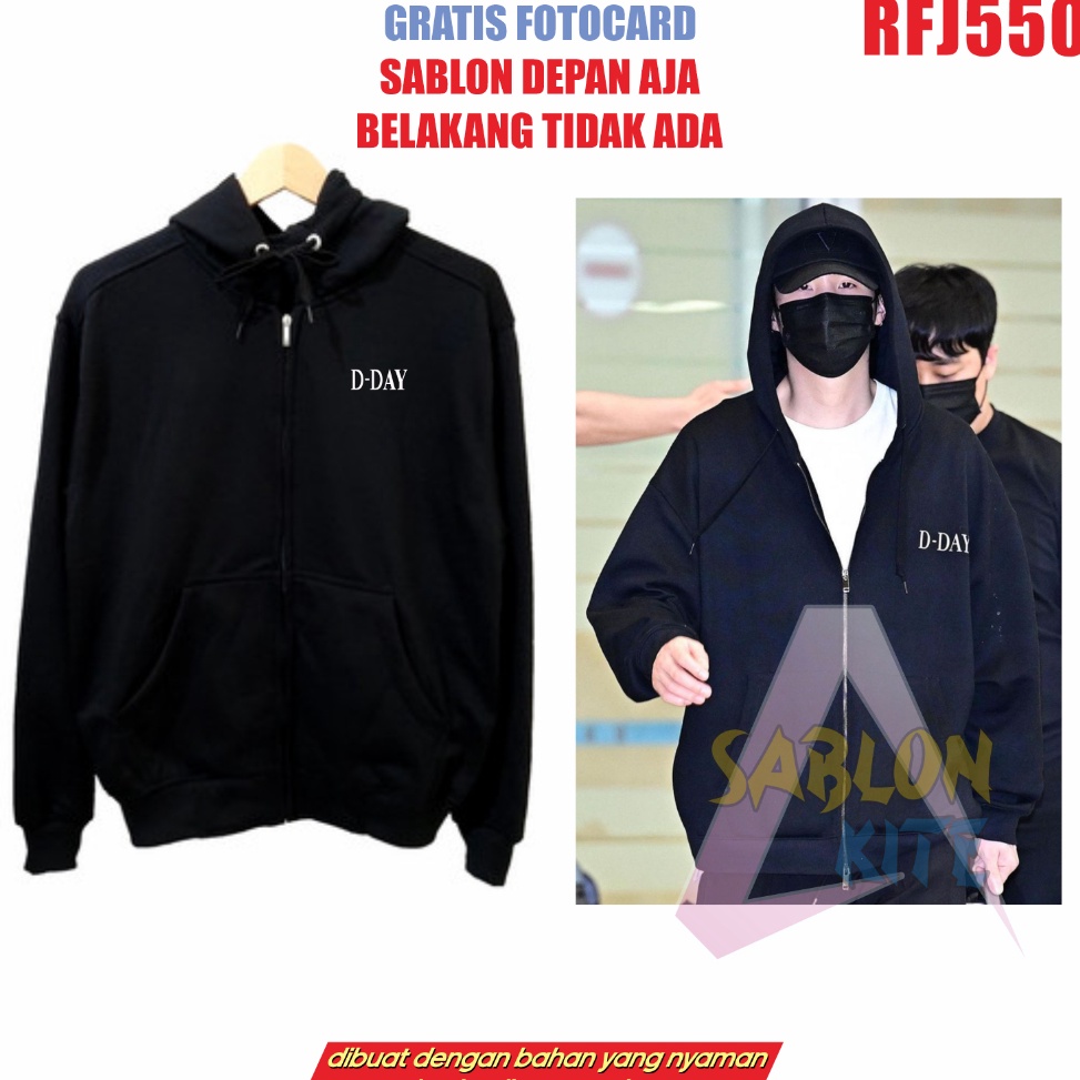 55TERLARIS Gratis Fotocard Jaket DDay Tulisan Dday Suga Agust D RFJ55