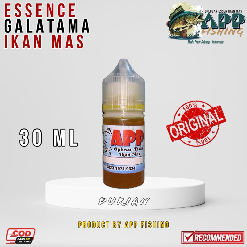 ESSEN OPLOSAN IKAN MAS GALATAMA AROMA DURIAN - APP FISHING