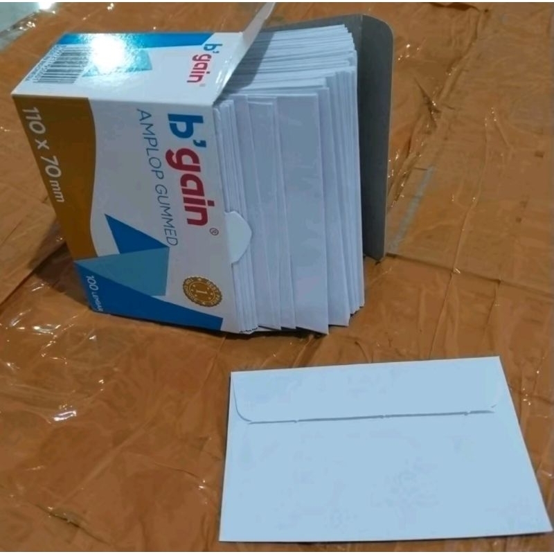 

Amplop Surat Kertas kecil - b'gain 110×70 per lembar