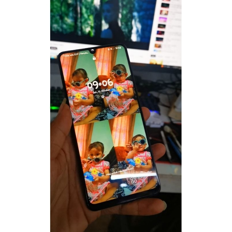 SET PLUS FRAME LCD TOUCHSCREEN AMOLED SAMSUNG A32 A325F A325 F 4G LTE 100% ORIGINAL Copotan Cabutan 