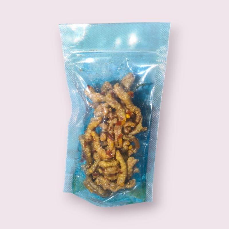 

Usus Crispy Kemasan 100gr Pedas Daun Jeruk, Renyah Enak & Nagih