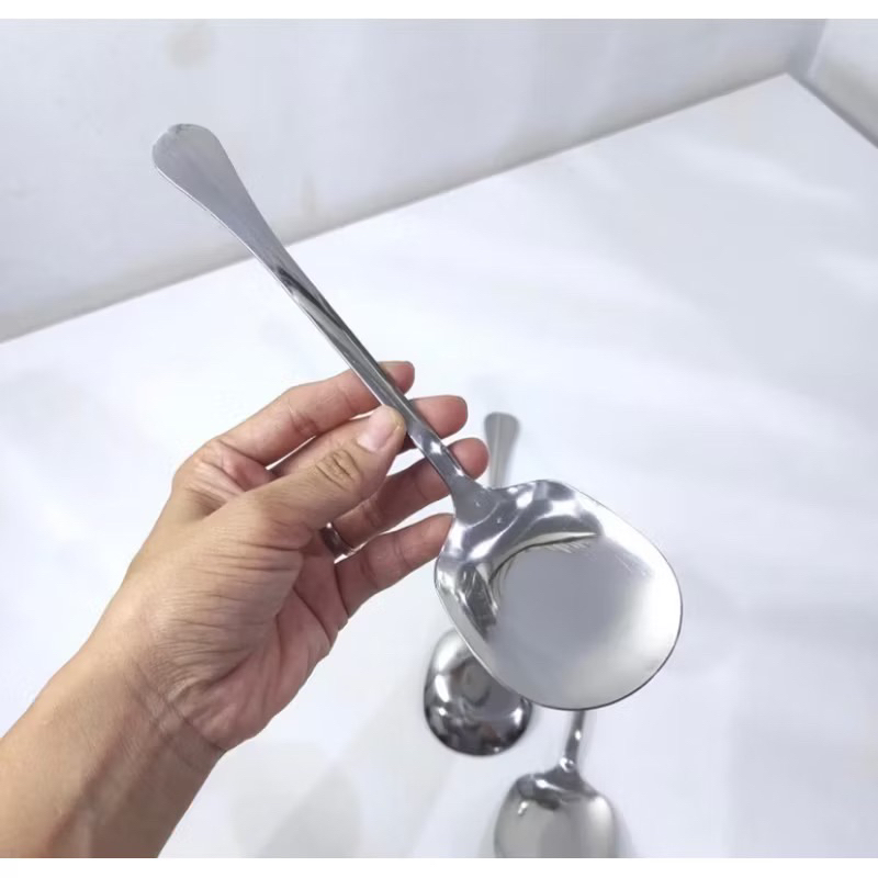 Sendok Sayur Lauk Prasmanan TEBAL Stainless Steel / Sendok Servis Prasmanan Tebal Premium Quality