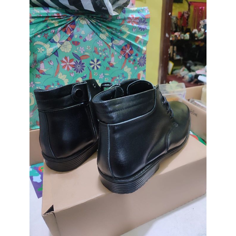 sepatu PDH pantofel kulit sapi ASLI