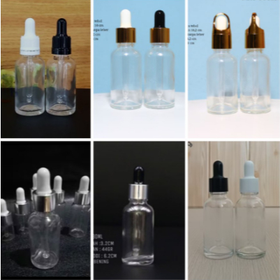 Botol Kaca 30ml Botol Pipet Kaca 30ml Bening Botol 30ml Kaca Ring Gold