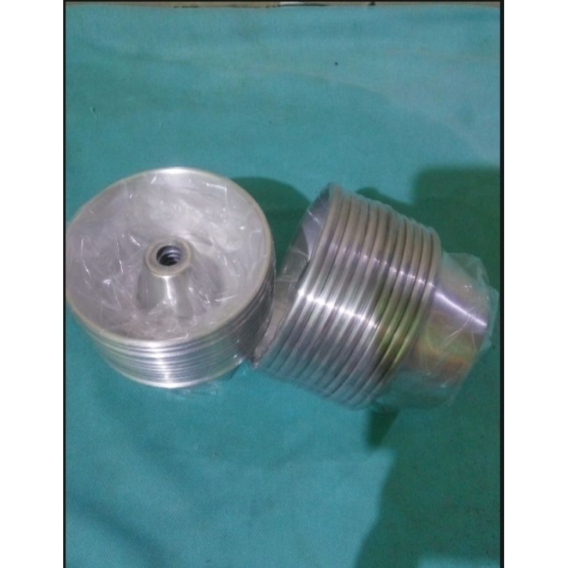 12 Pcs Loyang Pulde Ukuran 8 Cm Tinggi 3,5 Cm / Loyang Tulban Mini Bahan Alumunium / Cetakan Kue Bol