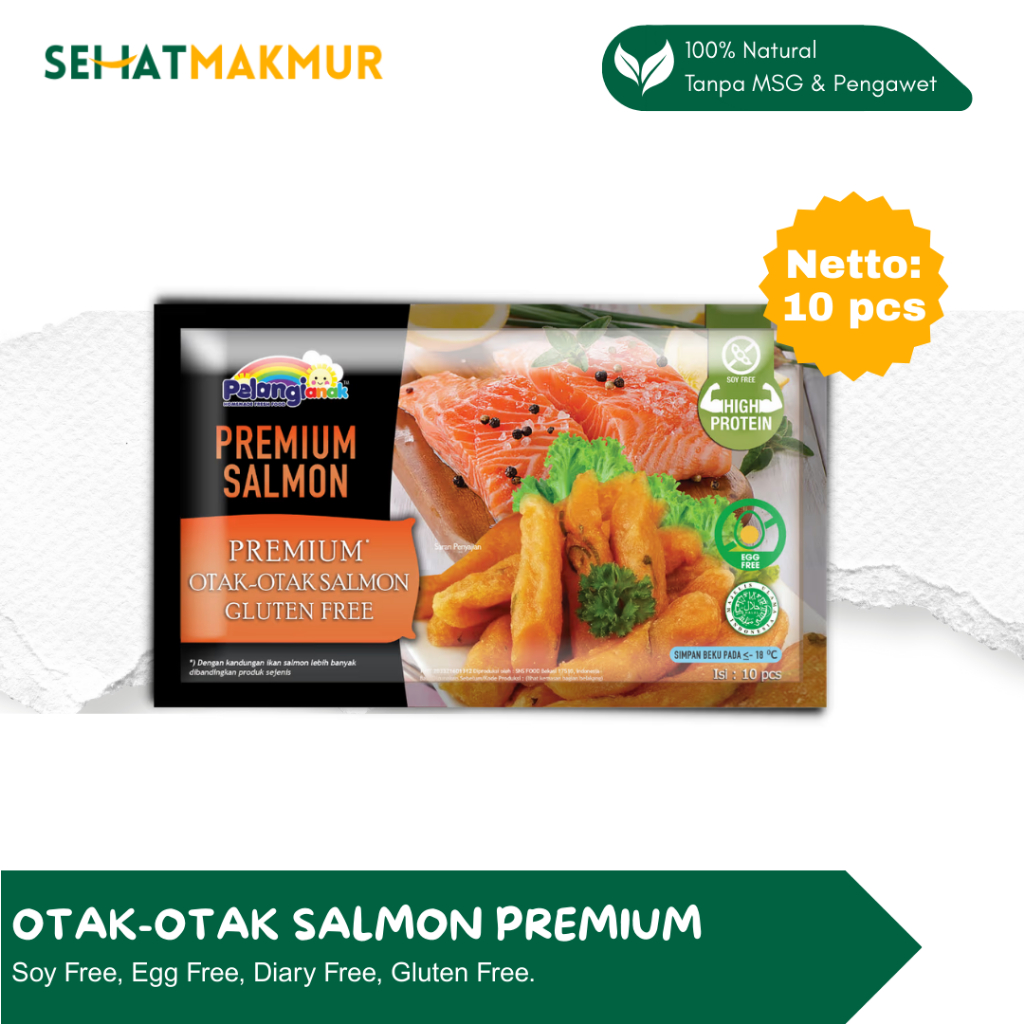 

Pelangi Frozen Food - Otak-Otak Ikan Salmon Premium (Sehat Tanpa MSG, Pengawet dan Gluten)