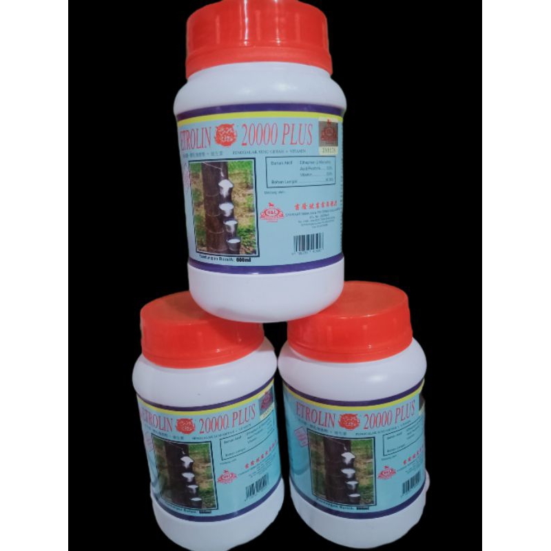 Etrolin 20000 Plus/penggalak susu getah