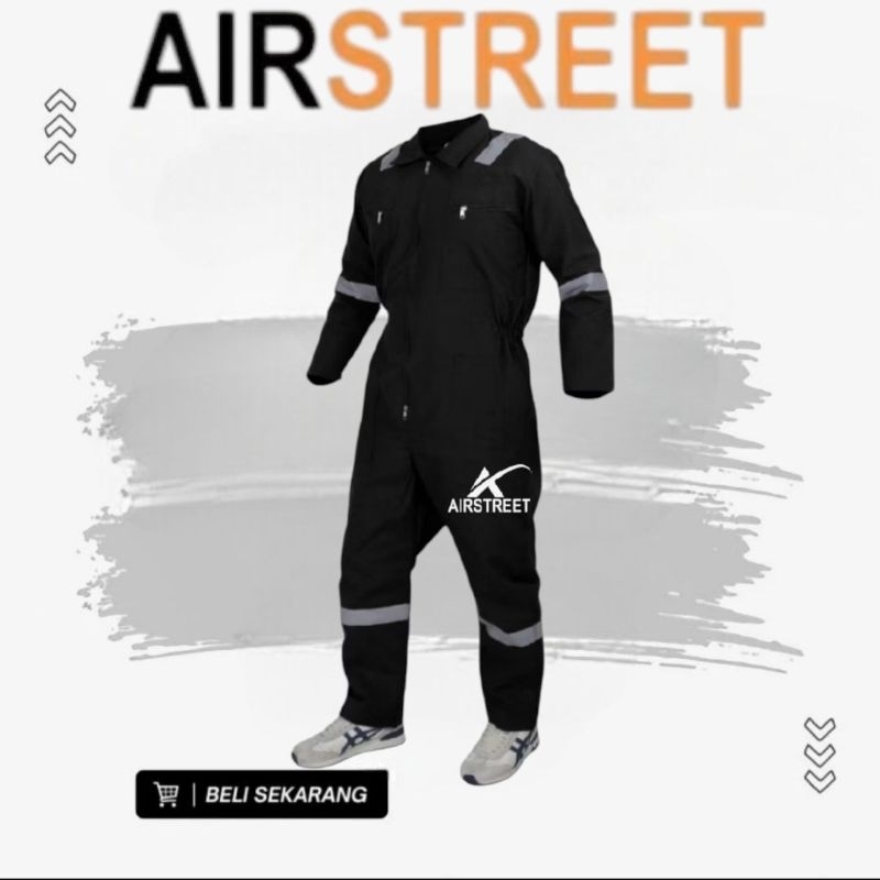 Wearpack Safety Langsungan Scotlight JETSTAR / Wearpack Proyek Tambang Safety K3 / Baju K3 Safety Fi