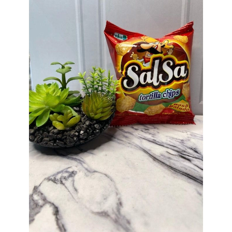 

snack salsa tortila chips rasa balado per renceng isi 10pcs