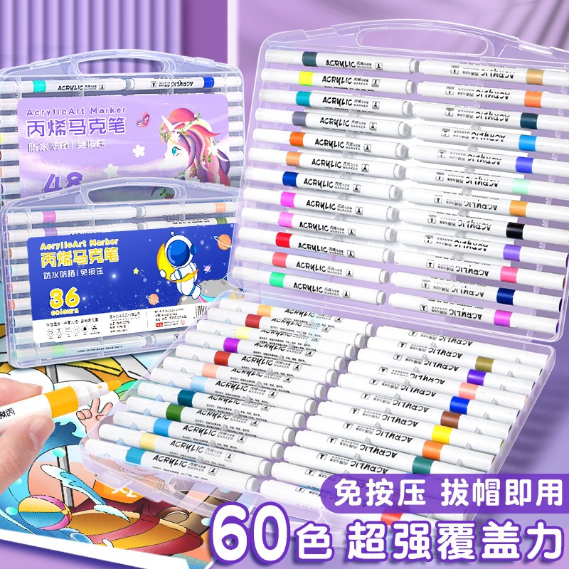 

Acrylic Marker / Spidol Warna - Warni / Coloring / Mewarnai / Marker / WaterProof / Colourful