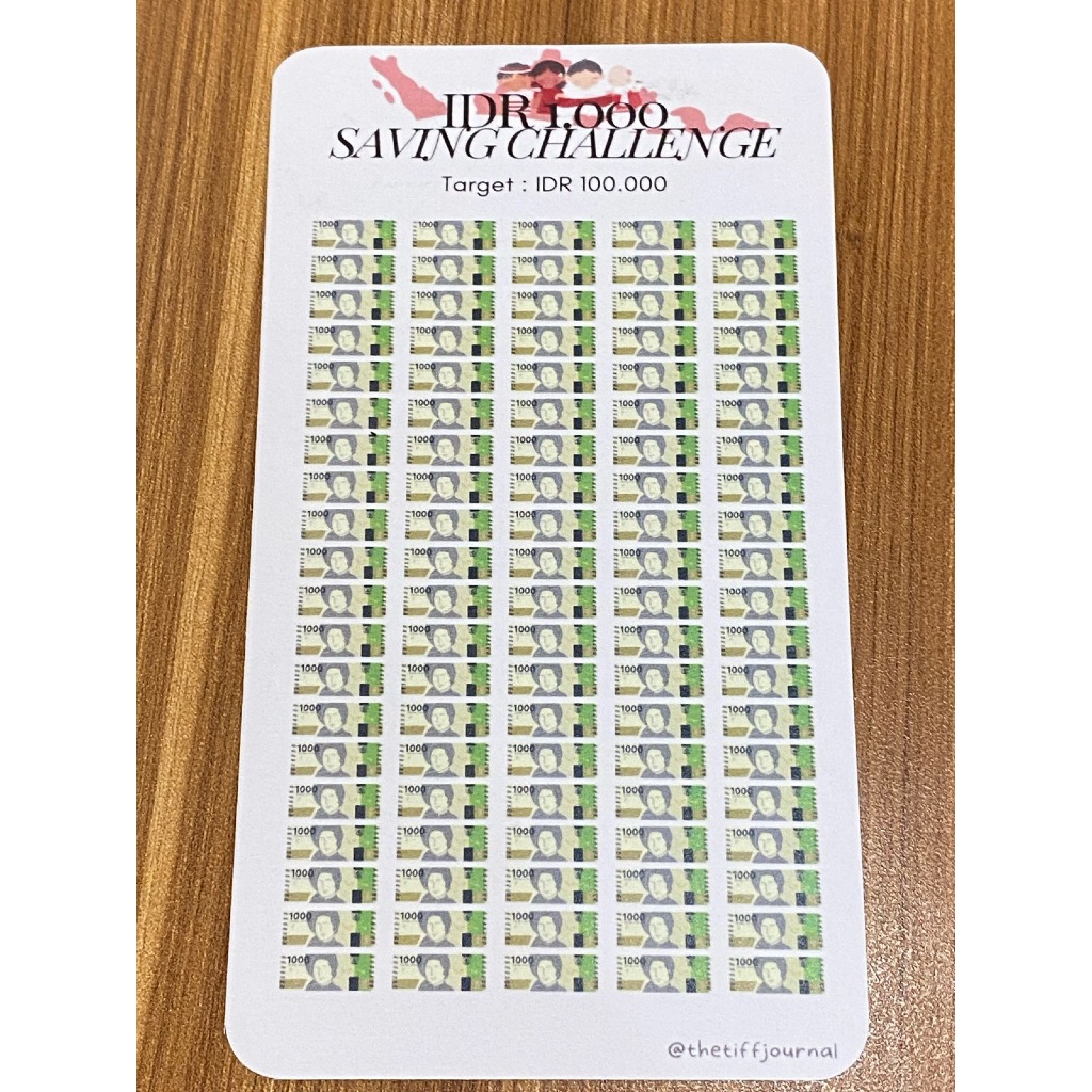 

SAVING CHALLENGE | CASH STUFFING | BUDGETING CARD - INDONESIA 1/2/5/10/20/50/100