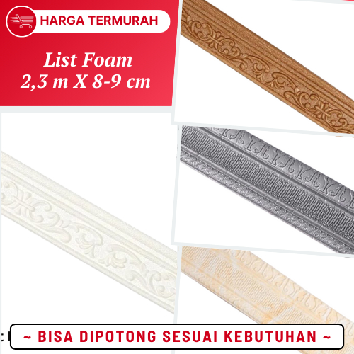 Border List Wallpaper List Wallpaper Dinding Foam 3d Stiker List Dinding Wall Moulding Walpaper