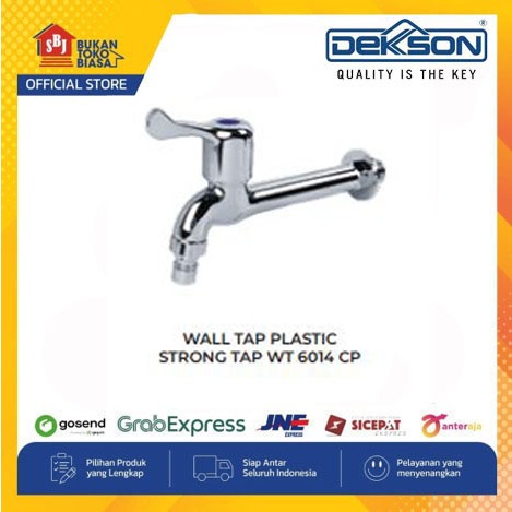 Strong Kran Air Dinding Tembok Kran Gagang Panjang Plastik Chrome WT 6014 CP