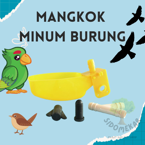 Nipel Nepel Mangkok Tempat Minum Burung Puyuh Sugar Glider