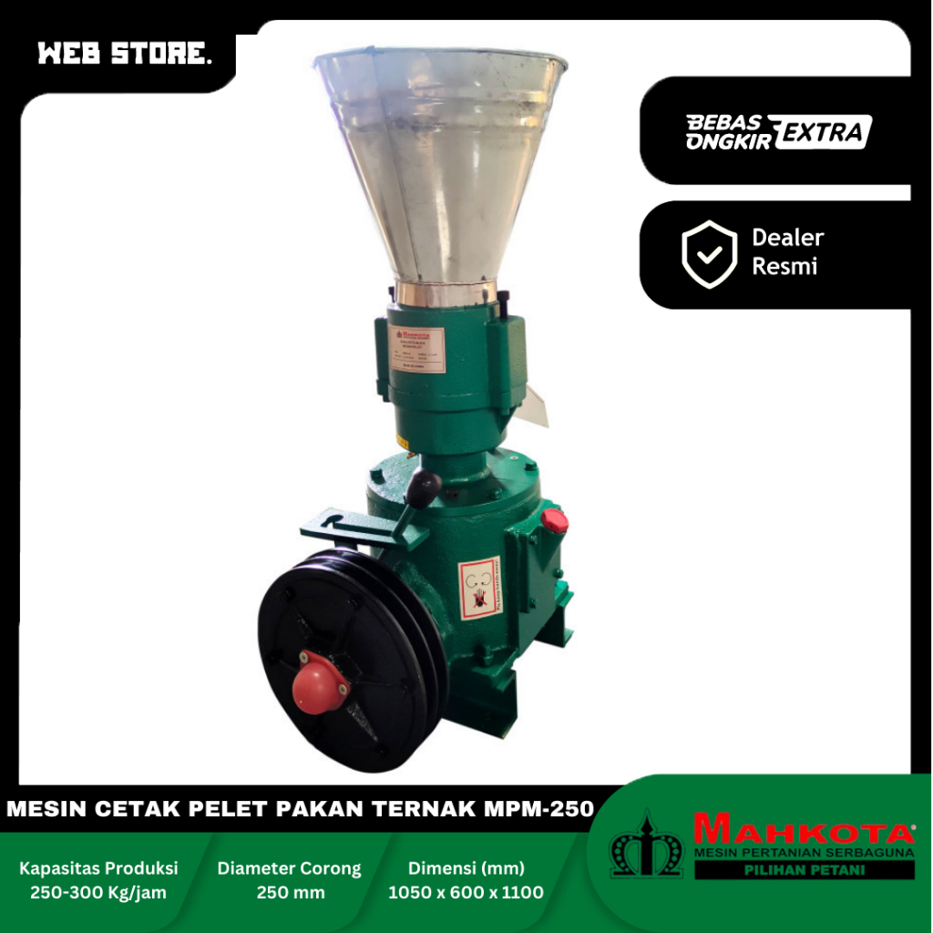 Mesin Cetak Pelet MPM-250 / Mesin Pembuat Pelet MPM 250 MAHKOTA
