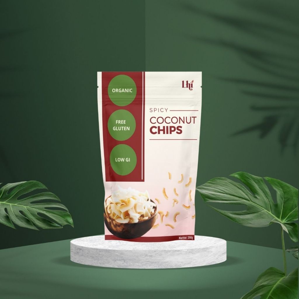 

Lhicoco - Organic Spicy Coconut Chip / Keripik Kelapa Organik Varian Pedas 250 Gram