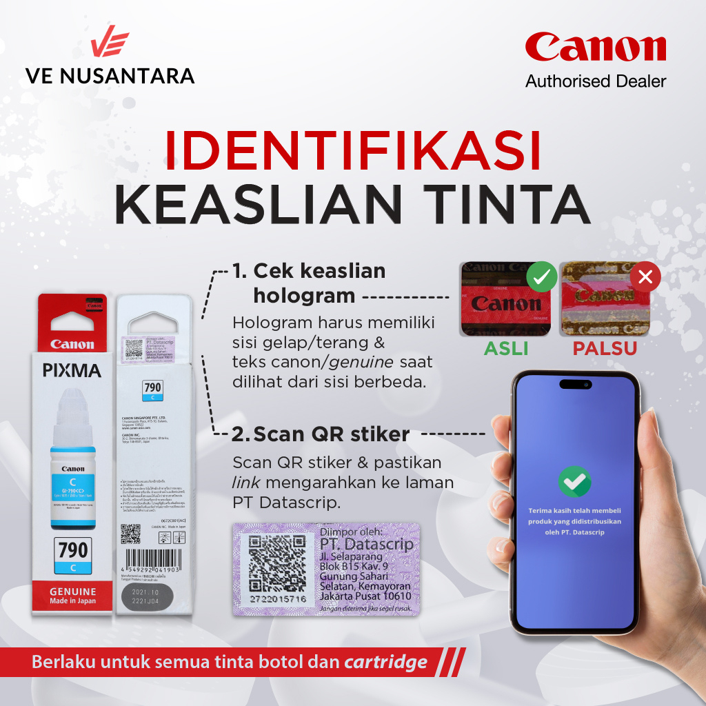 100% ORIGINAL Tinta Canon GI 71 – Printer G1730 G1737 G2730 G2770 G3730 G3770 G4770 G4780 G1020 G2020 G3020