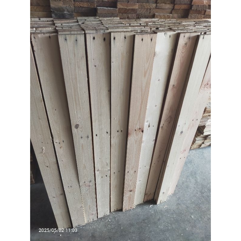 Kayu Jati Belanda Ex Palet Serut 2 Sisi Bahan Kerajinan Kayu