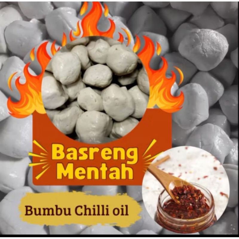 

BASRENG Mentah Super Renyah Pedas Menggoda Ekstra Bumbu Chili Oil
