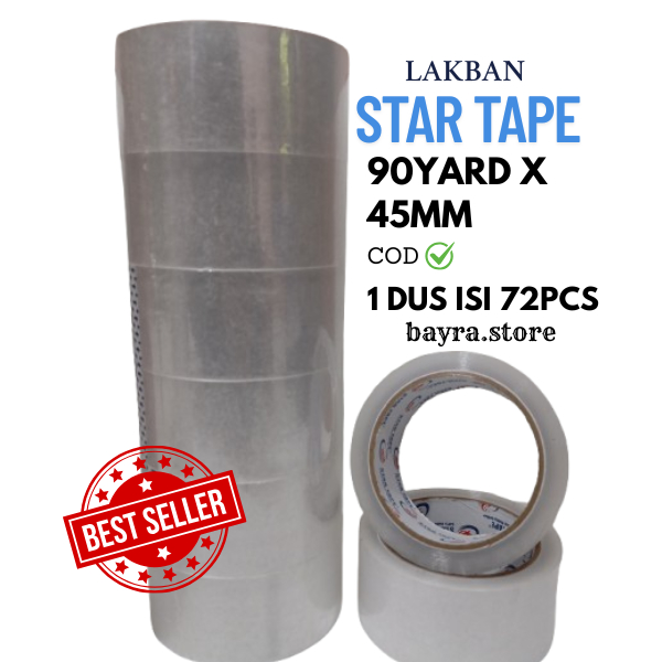 

Grosir Lakban Bening Coklat 1 Karton | STAR Tape