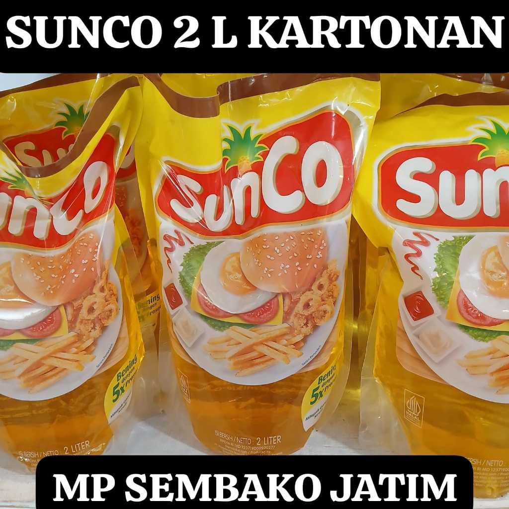 

SUNCO MINYAK GORENG 2 LITER 1 DUS ISI 6 - MP SEMBAKO111