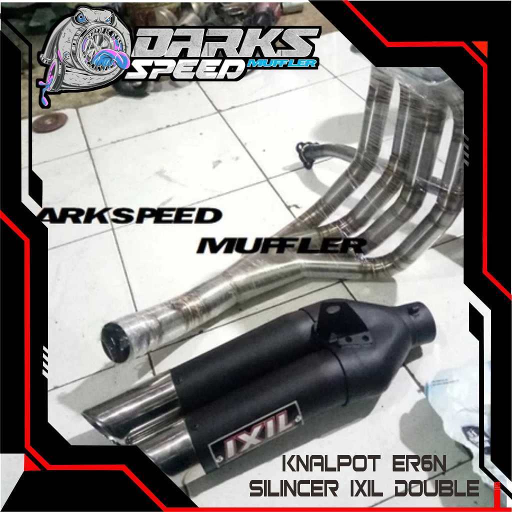 knalpot Er6n silincer ixil double