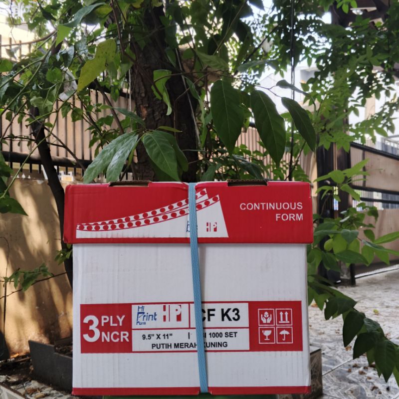 

Continuous Form 9.5 x 11 , 3 play NCR Hi print (Isi 1000 Sheets) - CF K3