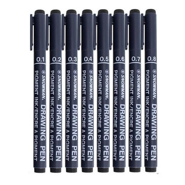 

Drawing Pen Snowman ukuran 0,1