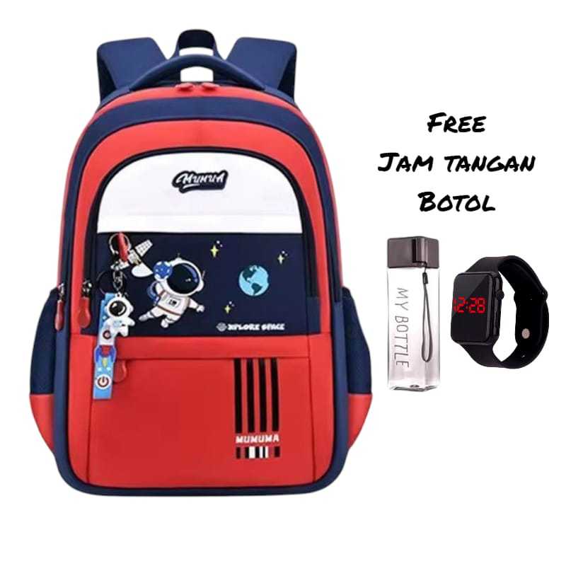 Tas sekolah anak sd smp sma terbaru free botol/Tas ransel kekinian/tas anak laki laki koreans style/