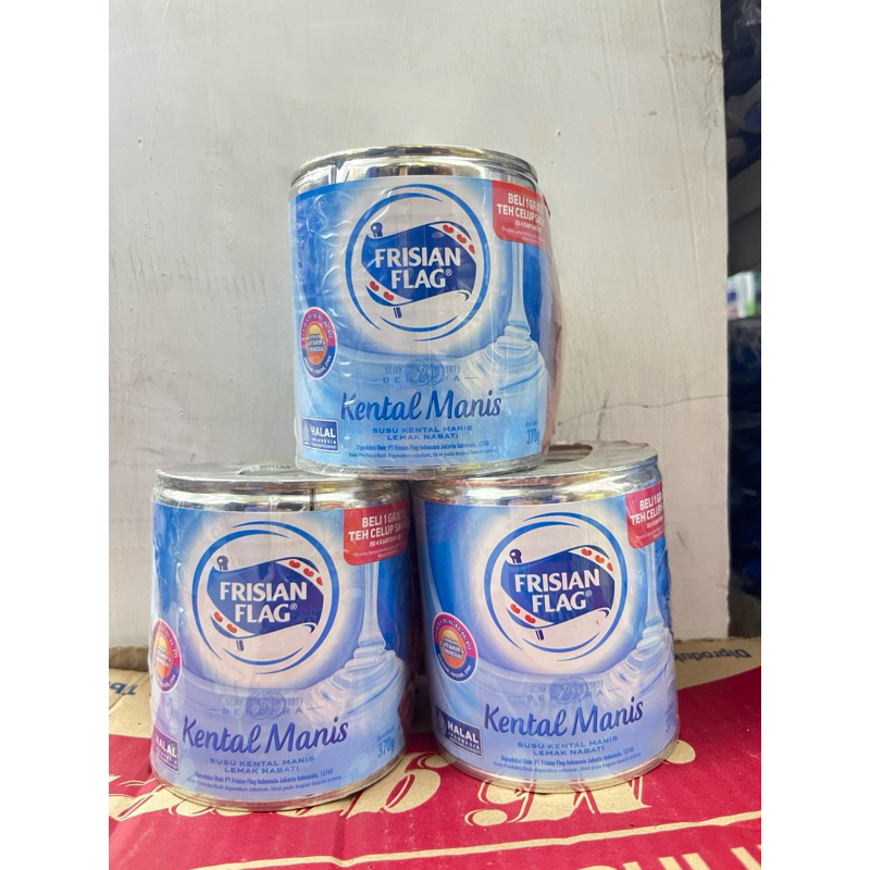 

Susu Kental Manis / SKM / Susu Kaleng Frisian Flag Putih 370gr Kaleng 3 pcs