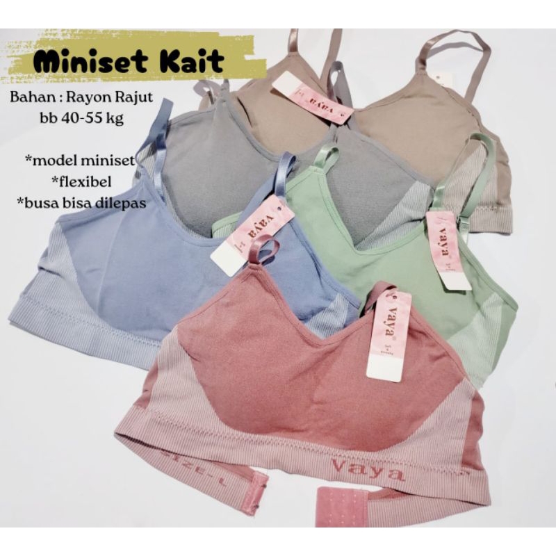 miniset kait bra rajut remaja abg bra miniset anak smp