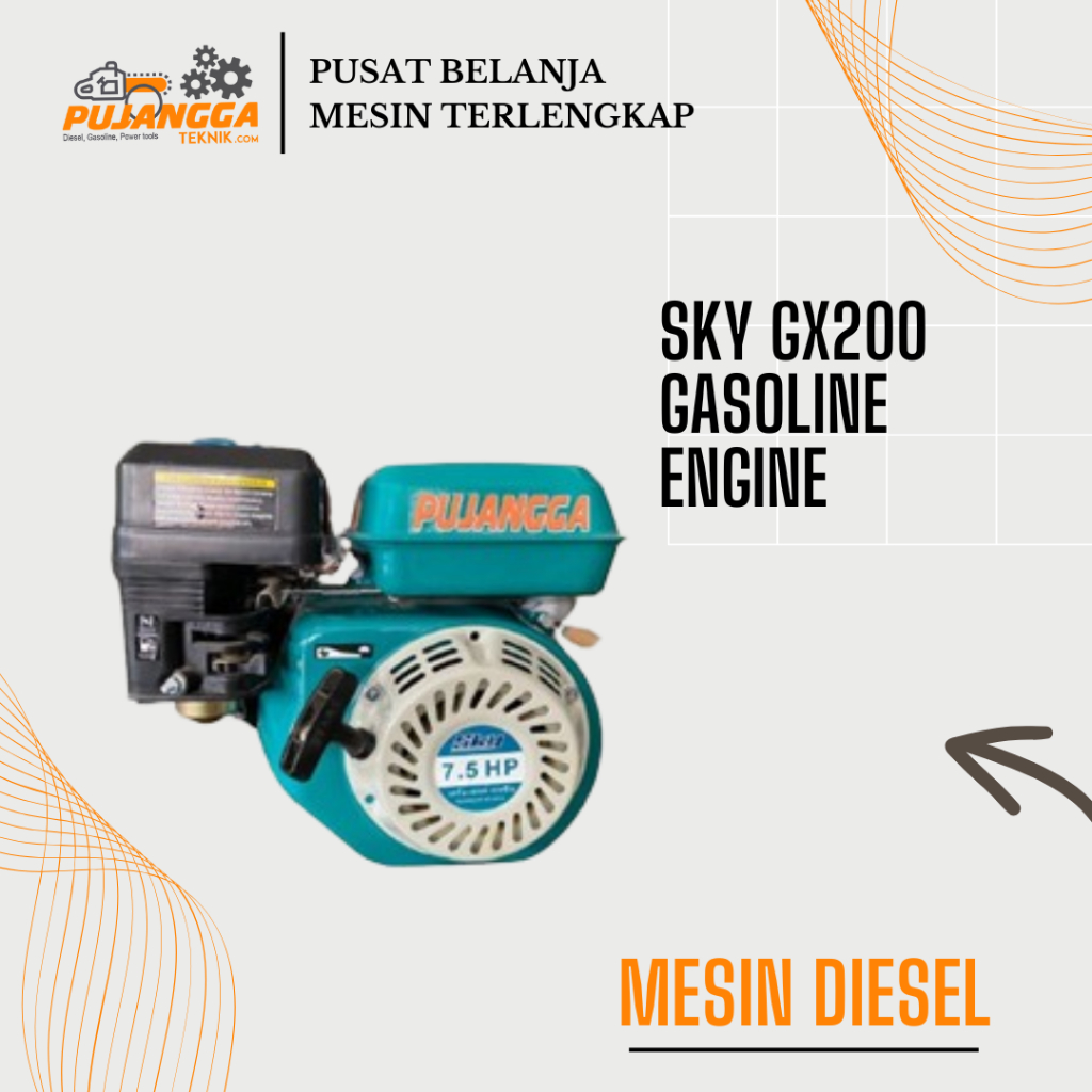 Sky GX200 Gasoline Penggerak 7.5HP