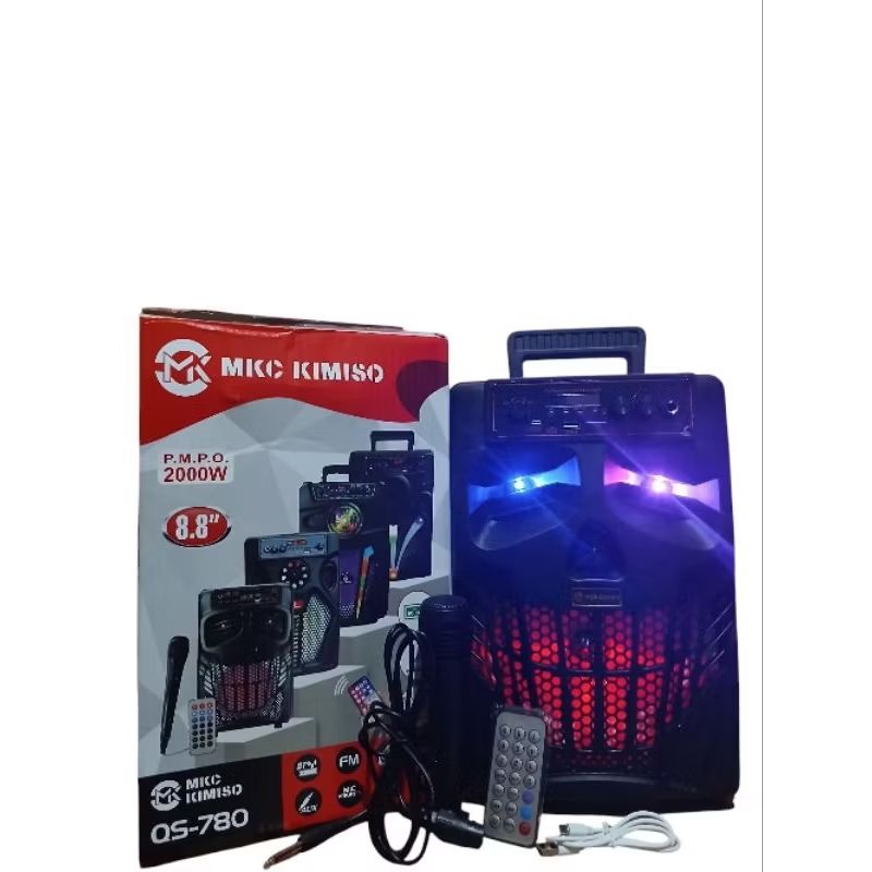 PALING LAKUUUUU Speaker Bluetooth Kimiso 8.8inc Speaker Bluetooth Subwoofer aktif 7801 Super Bass Sp