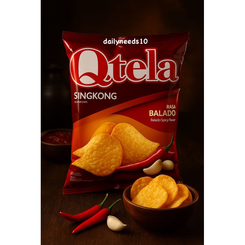 

Qtela Singkong Rasa Balado, Rasa Original, dan Rasa Barbeque 175g