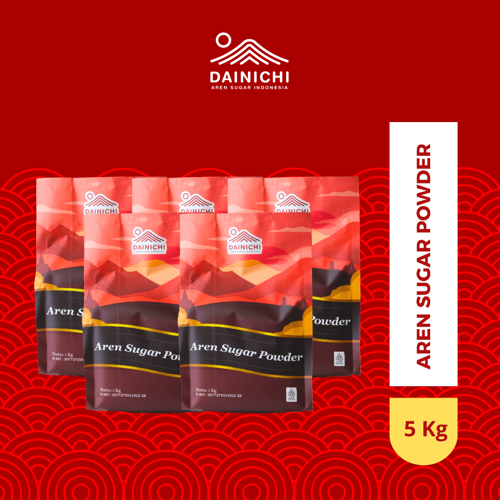 

DAINICHI Gula Aren Bubuk /Paket Gula Aren 5 kg / Aren Sugar Powder