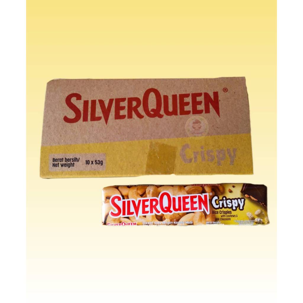 

.1 kotak 10 pcs Silverqueen Crispy Rice Crispies 53gr ( ds bgr )