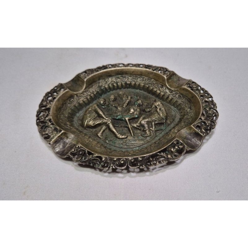 asbak lapis perak rembrandt eropa antik