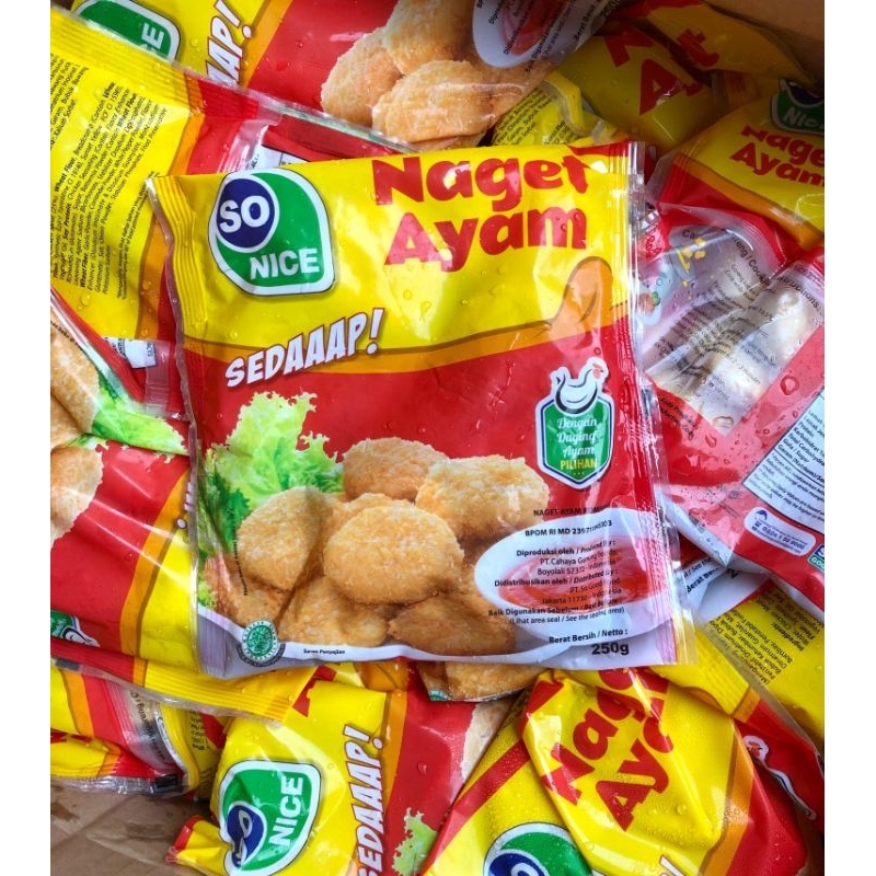 

Nugget ayam so nice 250gr