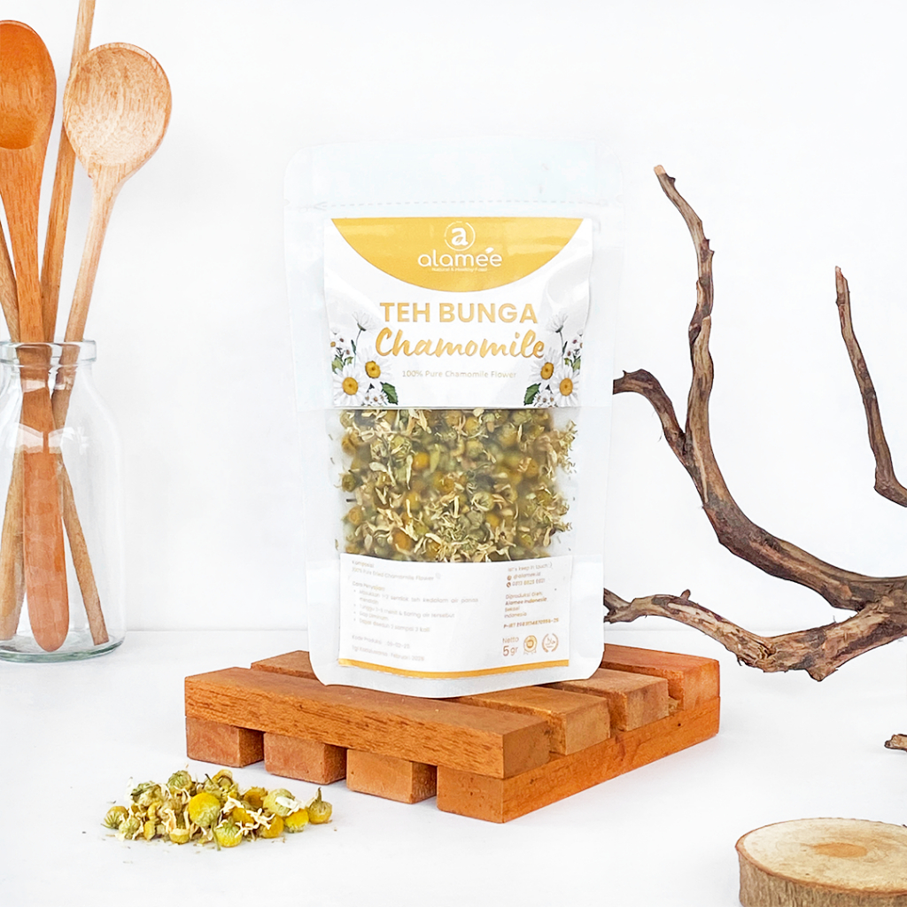 

ALAMEE Teh Chamomile Camomile Tea Flower Relaksasi Kamomile Anxiety Sleep Tidur Susah Alami 5gr