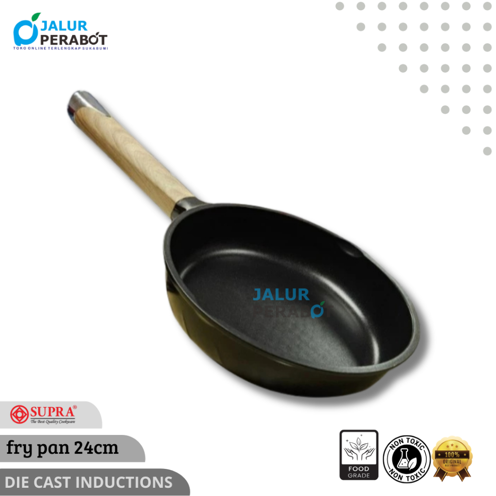 SUPRA  Fry pan 24cm Die cast induction granite nonstick series / fry pan anti lengket supra