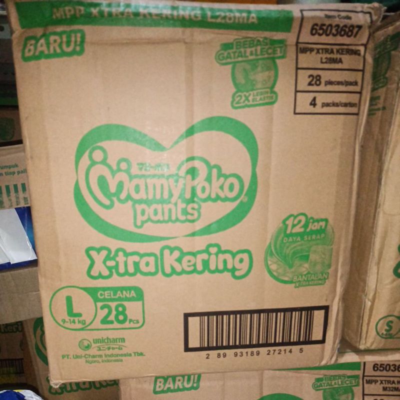 Pampers Mamypoko Kartonan NBS, S, M , L , XL dan XXL