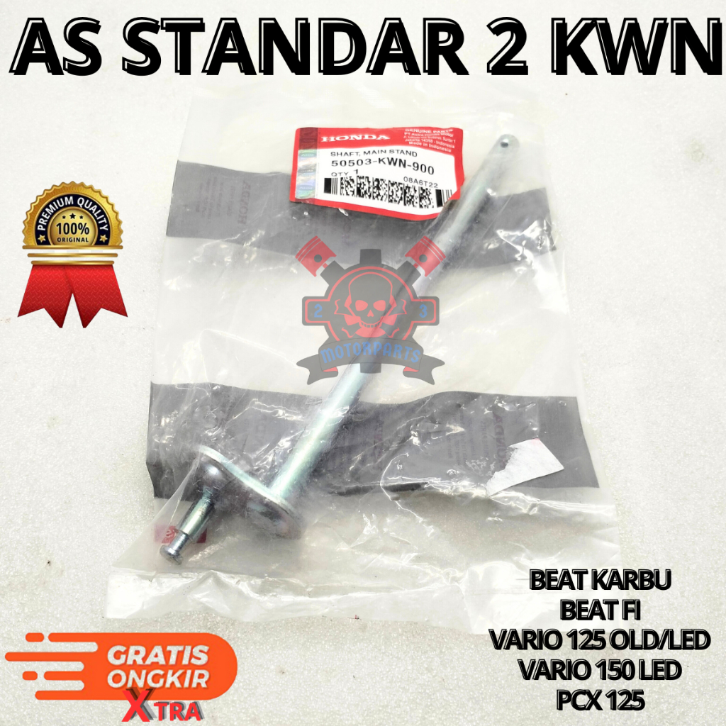 AS STANDAR 2 KWN.UNTUK MOTOR BEAT KARBU,BEAT VI,VARIO 125 OLD/LED,PCX 125, BERKUALITAS ORIGINAL ASLI