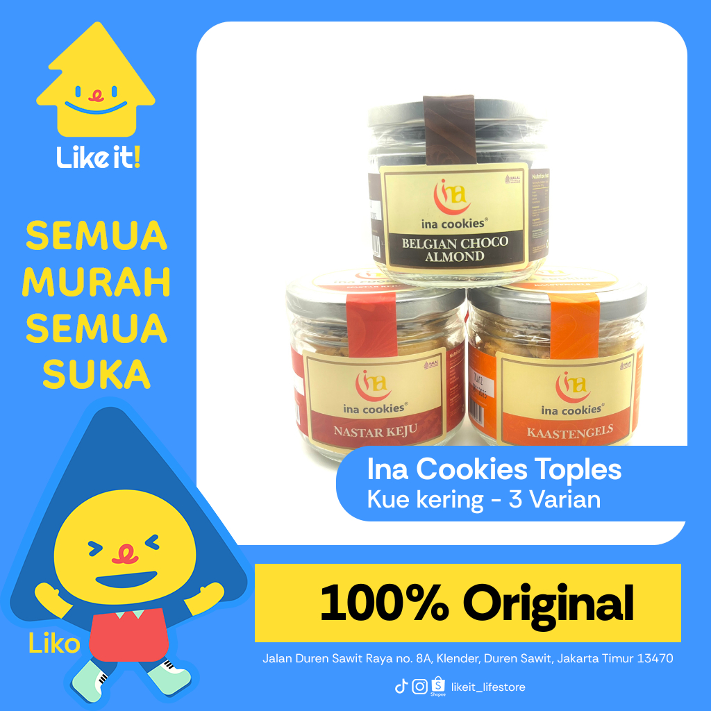 

Like It! - Ina Cookies Toples Kue Kering Cookies Jar Kue Lebaran Hampers Lebaran Cemilan Ringan Cemilan Enak Kado Natal Kado Tahun Baru