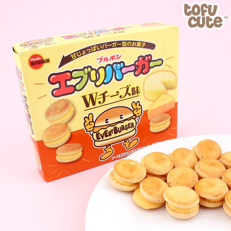 

BOURBON EVERY BURGER BISCUIT DOUBLE CHEESE ORI JAPAN BISKUIT EVERYBURGER JAPAN