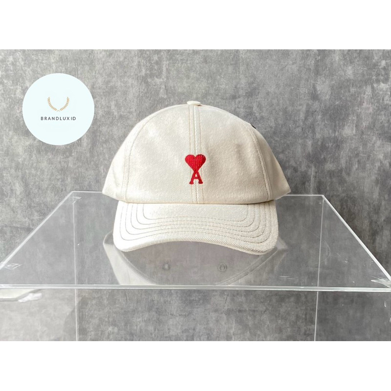 Ami Paris Baseball Cap Logo White