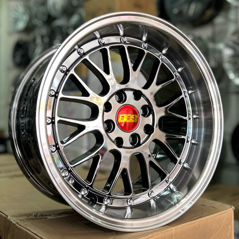 Velg BBS Ring 16 Lebar 7/8.75 Pcd 8x100/114 Et 30/38 Warna Black Chrome | Velg R16 | Velg Mobil | Ve